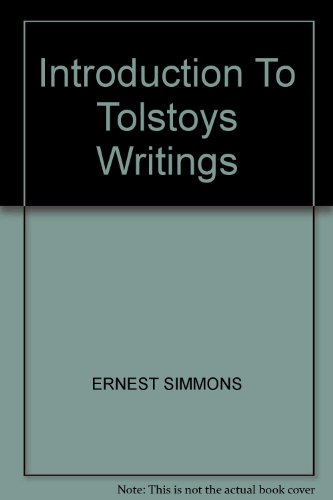 Introduction to Tolstoy's Writings 0226758079 Book Cover