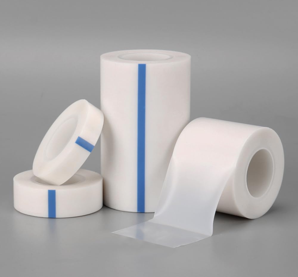Cinta de película de PTFE - 10 m de longitud, adhesivo de una cara, blanca, resistente a productos químicos y al calor, 1 unidad(0.25mmx25mm)