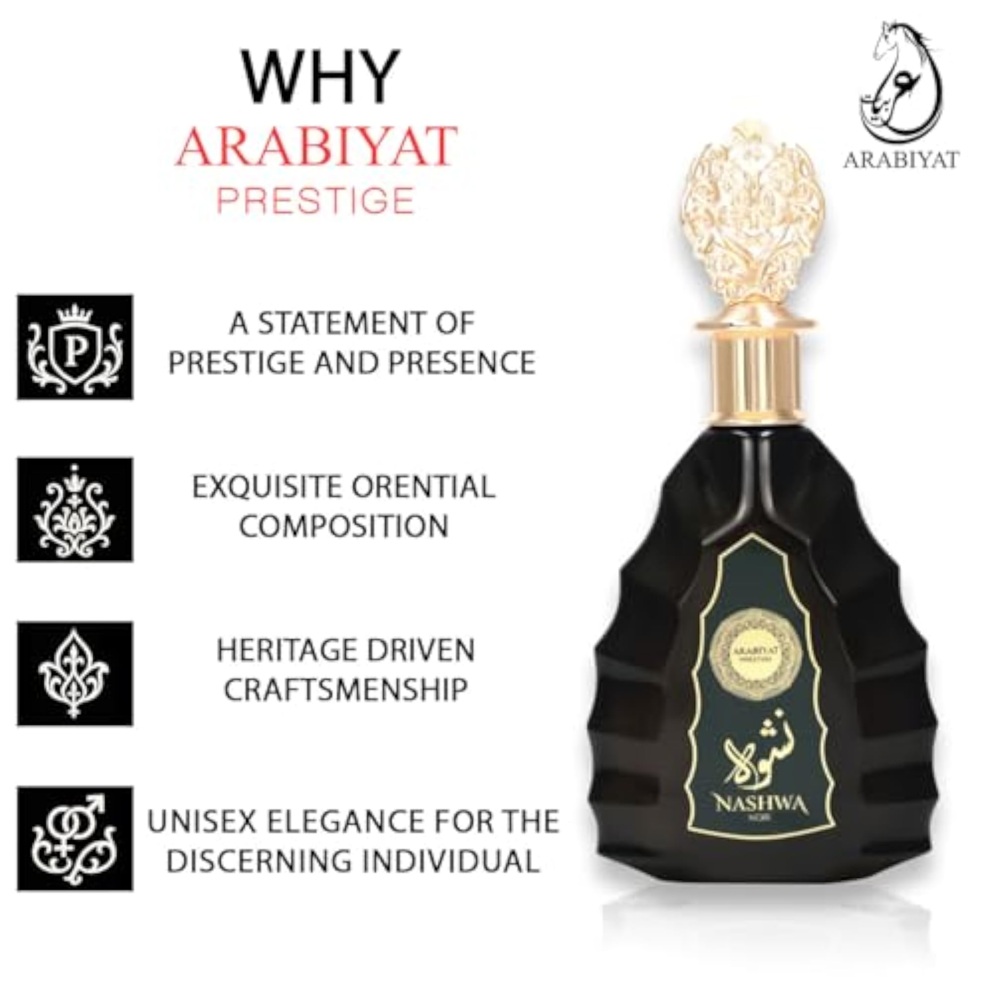 Unisex Nashwa Noir EDP, 100ml
