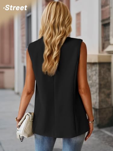 Chic Sleeveless Blazer Vest for Women - Versatile Business Attire - Image 5