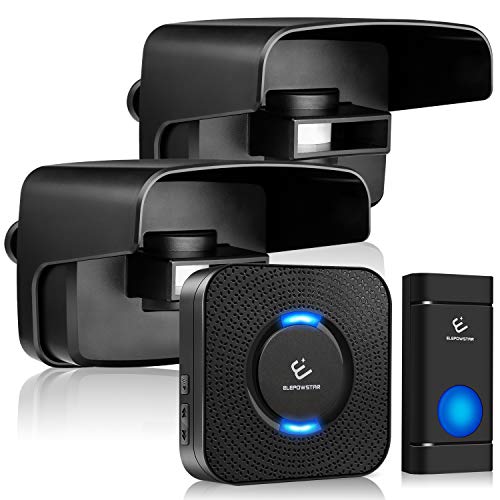Driveway Alarm,ELEPOWSTAR Outdoor Weatherproof Wireless Motion Detector