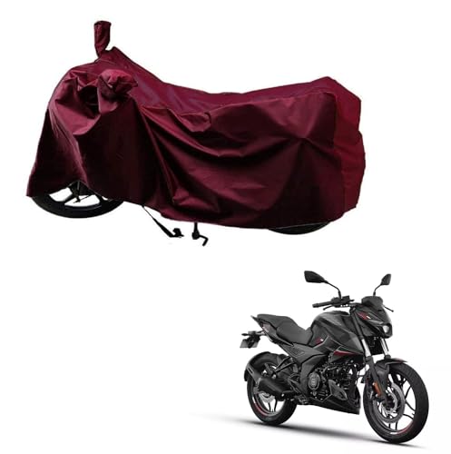 Image of Kozdiko Dust & Waterproof Bike Body Cover with Mirror Pockets (Wine Color) for Bajaj N 250