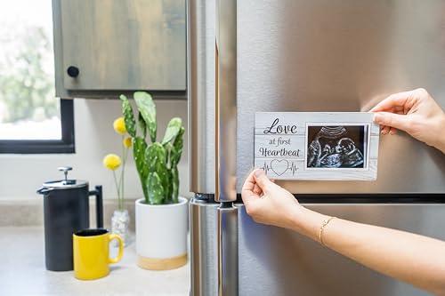 image for Brothers Bench Love at First Heartbeat Ultrasound Picture Frames Fridg
