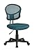 OSP Designs EM Series Mesh Back Armless Task Chair with Padded Fabric Seat and 360 Degree Swivel