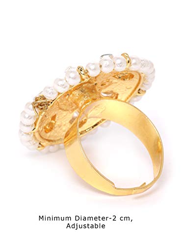 Enamelling Kundan & Traditional Finger Ring for Women