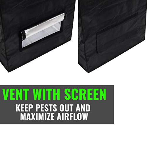 Ultra Yield 36"X36"X84" + 12" Extension Grow Tent - 1680D Mylar Professional Indoor Growing Tents - Use For Hydroponics Growing System - 3X3 #TOP5