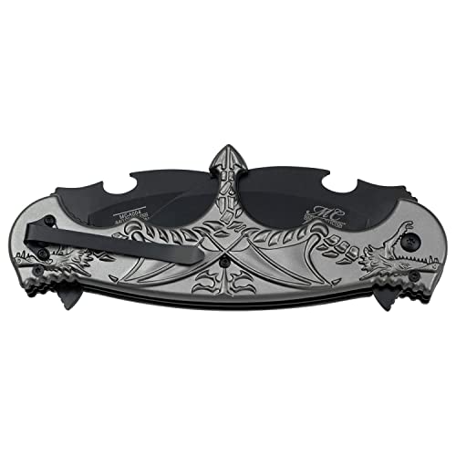 MC-A004BR-MC Masters Collection Mc-A004BR Fantasy Folding Knife, 6\",Red