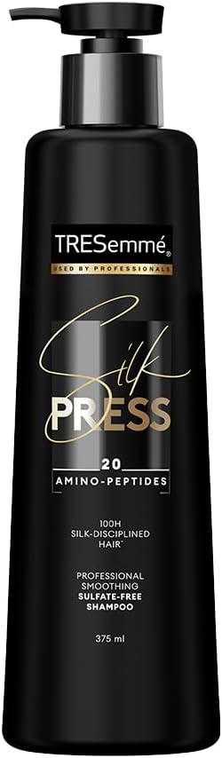 - TRESemme Silk Press Smoothing Shampoo 375ml | Sulfate-Free Shampoo | Salon-Like Straight Hair