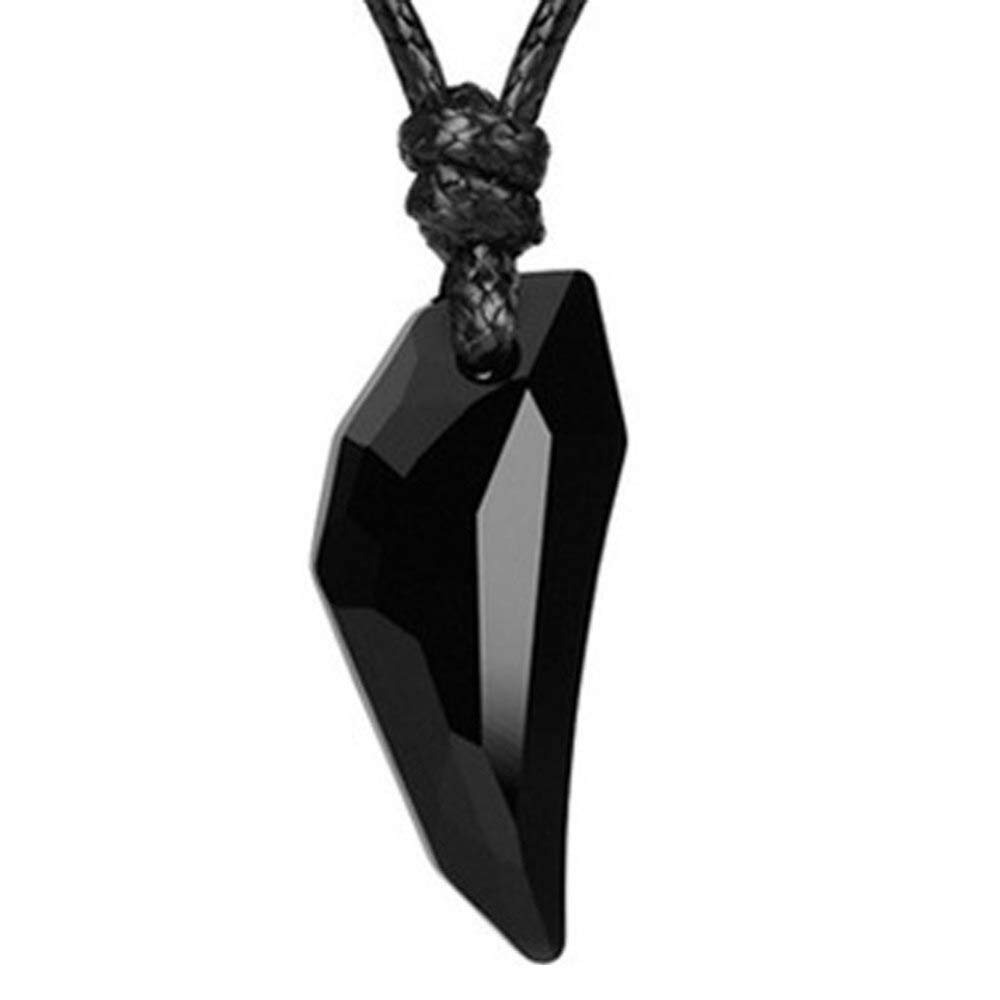 Jewellery Black Wolf Tooth Fashion Pendant Necklace For Men & Boys (MPFQ7_AMR7)