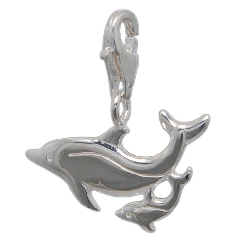 Preisvergleich Produktbild Melina Damen-Charm Anhänger Delphine 925 Sterling Silber 1801511