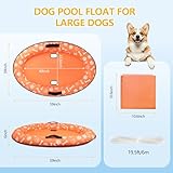 Dog Pool Float for Large Dogs - PASARA Dog Floats for Pool Puncture Proof, 59'x39' Pet Pool Float, Dogs Rafts Holds Up to 110 Lbs