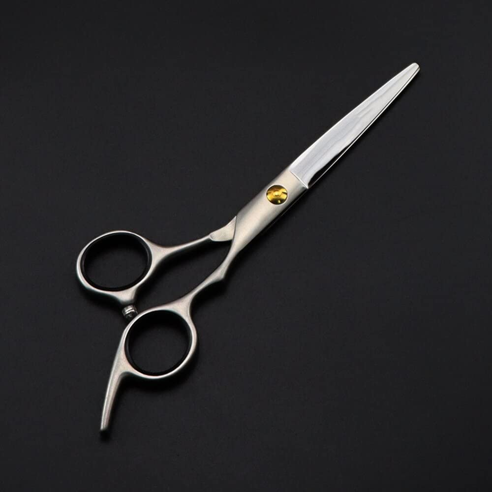 Tijeras Profesionales para Cortar el Cabello, 15 cm, Fabricadas en Acero japonés 440c, Acabado Mate. Tijeras para entresacar el Cabello. Set de peluquería para barberos.