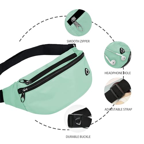 Image of Fanny Packs for Men and Women, Water-Repellent Sports Waist Pack Bag for Travel Hiking Running Hands-free