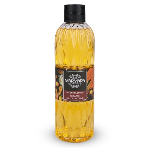 MARMARA After Shave Cologne Tabaco 400 ml | Tatuaje Kolonya | Agua de afeitar para hombre | Agua de manos turca | Colonia | Aroma picante tabaco