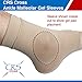 CRS Cross Ankle Malleolar Gel Sleeves. One Pair of Premium Padded Skate Socks to Cushion and Protect Ankle Bone for Figure Skating, Hockey, Inline, Roller, Skiing or Boots. (One Size Fits Most)