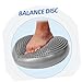 Milisten Flatable Balance Disc Seat for Core Stability Tailbone Pain Relief Back Pain Support (Grey 13)