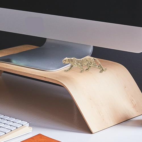 Presse-papier léopard laiton pour stabiliser vos documents de bureau - 6