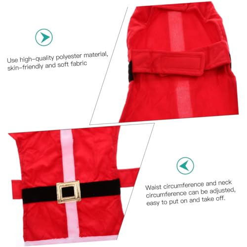 Disfraz navideño para perro Popetpop rojo miniatura 7
