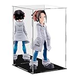 Display Case for Collectibles Assemble Clear Acrylic Box Alternative Glass Case for Display Action Figures Home Storage Organizing Toys (7.8x7.8x11.8inch / 20x20x30cm)