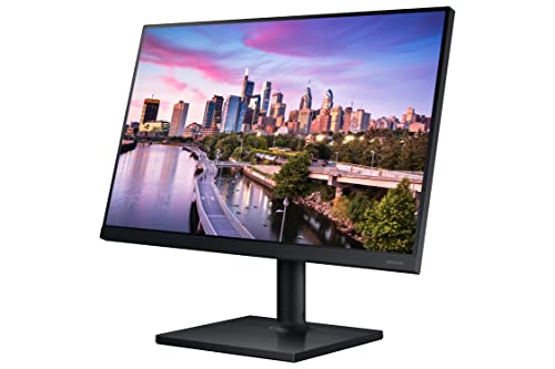 Image of SAMSUNG FT45 Series 24-Inch WUXGA 1920 x 1200 Computer Monitor, 75Hz, IPS Panel, HDMI, DisplayPort, DVI, USB Hub, Built-in Speakers, Height Adjustable Stand, 3 Yr WRNTY (LF24T454GYNXZA),Black