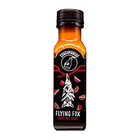 Flying Fox Super hot Sauce (Carolina Reaper, Habanero, Blood Orange & Garlic) 100ml Cover