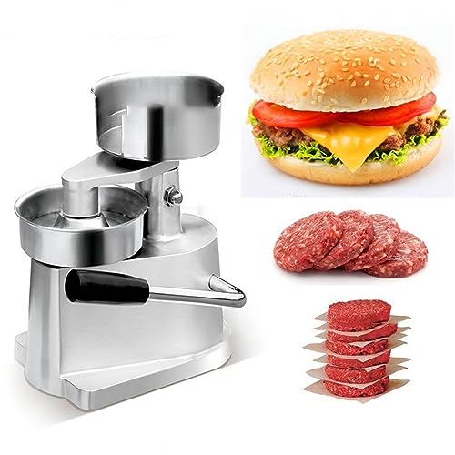 Machine à hamburgers robuste en acier inoxydable pour restaurant