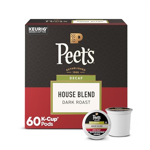 Peet's Coffee, Dark Roast Decaf Keurig K-Cup Pods...