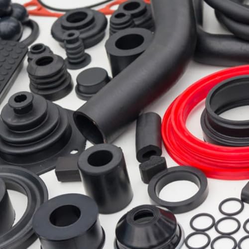 Image of NBR Nitrile Rubber for Petroleum Oil, High Temperature Gas, Acid and Seals (Black, 1ft x 1ft x 4mm)