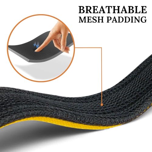 Image of Dog Collar for Large Dogs, Soft Padded Dog Belt Neck Collar, Dog Belt for Large Dogs Labrador, Golden Retriever, Pitbull, German Shepherd, Husky, Doberman (Yellow, L)