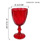 Zoom IMG-1 set 6 bicchieri rossi a Zoom IMG-1 set 6 bicchieri rossi a