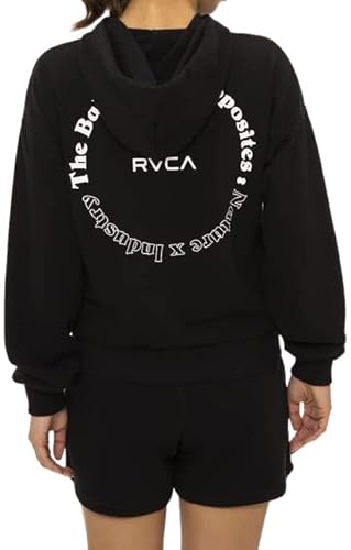 (ルーカ)RVCA 2022 レディース 【ACTIVE】 DRI RELEASE OVERSIZE パーカー【2022年夏モデル】 BLK M