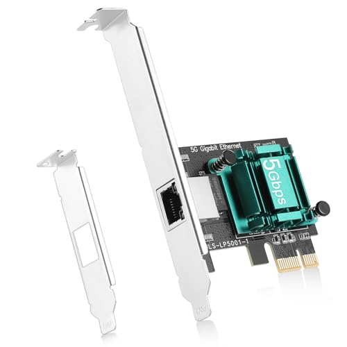Carte réseau PCIe 5Gb haute performance, adaptateur Ethernet 5G Base-T avec puce RTL8126