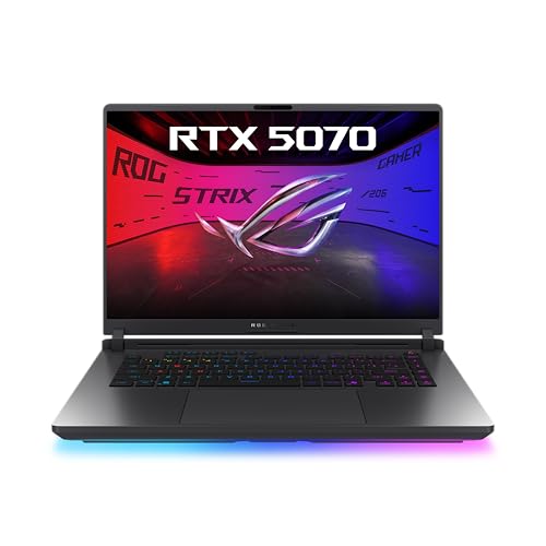 ASUS ROG Strix G16 G615LP Laptop | 16' 2,5K 240Hz/3ms 16:9 IPS Display | Intel Core Ultra 9 275HX | 32GB RAM | 1TB SSD | NVIDIA RTX 5070 | Win11 Home | QWERTZ | Eclipse Gray | 3Monate GamePass