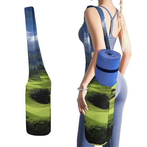 Sac de yoga étanche en toile tropicale avec rangement humide isolé
