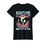 Achtung Dieses Mädchen Dreht Oft Am Rad Turnerin T-Shirt