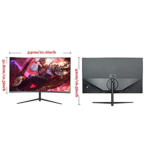 Image of 24 Inch Curved Surface Monitor Ultra-Thin Led Liquid Crystal Wide Monitor 144hz Borderless Gaming Monitor with Dc+hdmi+vga External Computer Monitor