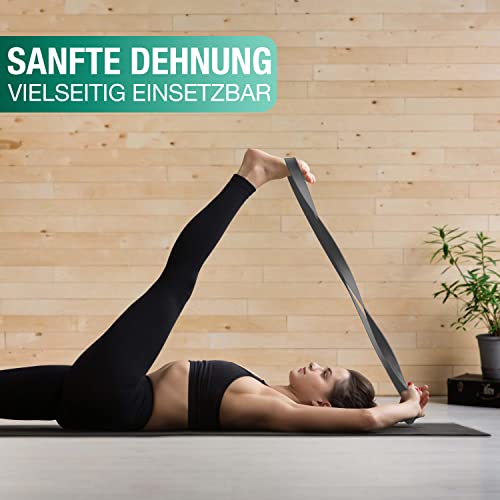 NAJATO Sports Meditationskissen – Mit Yogagurt & E-Book (PDF Datei) – Yogakissen mit Buchweizenschalen-Füllung – Rundes Yoga Kissen mit waschbarem Bezug aus Baumwolle