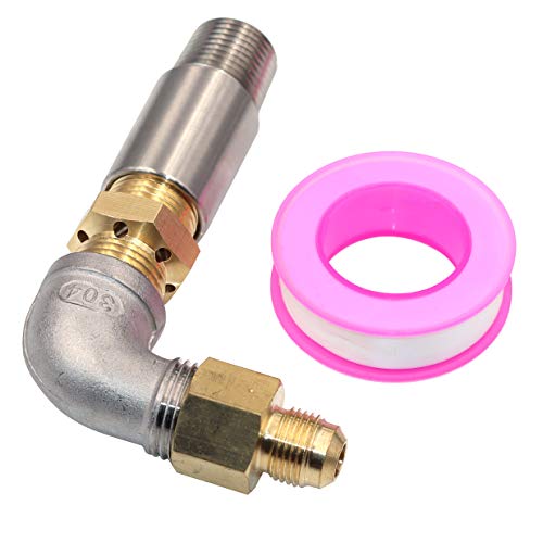 METER STAR 1 2 Propane Air Mixer Valve Nozzle Sprayer Valve Kit for Fire Pit, Fireplaces (Max Set, High Capacity 90K BTU)