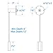 SEACHOICE 15461 Marine 6-Inch to 12-Inch Gas or Diesel Fuel Electric Sending Unit Kit