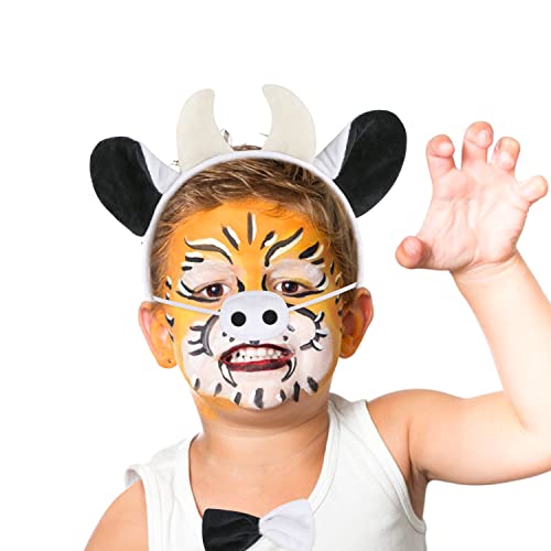 Set de 4 piezas disfraz de vaca accesorios para cosplay miniatura 6