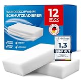 XXL Schmutzradierer 12er Set | Premium Qualität - Made in Germany | Extra Groß & Langlebig | Der ultimative Wunderschwamm – Ideal für Wand, Schuhe, Leder & Mehr