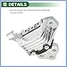 PARSLUCK Engine Motor Mount, Transmission Mount, for Jeep Cherokee 2.4L 2014-2021, No.68418876AB, Silver Tone Stable