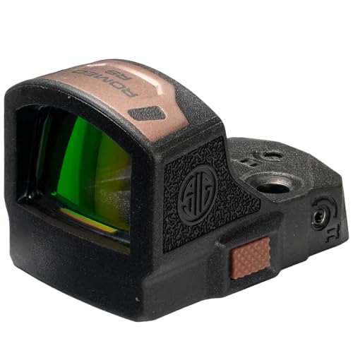 SIG SAUER Romeo-RS Compact Reinforced Steel 8 Brightness Modes Gun Dot Sight with Aspherical Glass Lens | Compatible with Optic Ready P365 - Red Dot/Green Dot Options 3 MOA Red Dot (SOR02138)