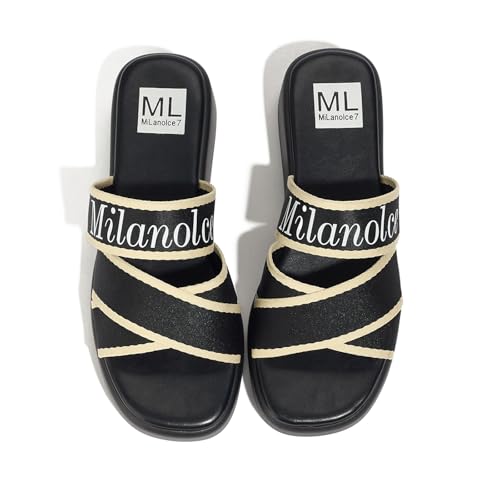 Platform Sandals Comfortable Slip On Wedge Sandals for Women Bohemia summer Open Toe Wedges Slides