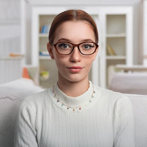 Image of FEISEDY Fashion Rectangular Blue Light Glasses for Women Retro Small Frames Vintage Trendy 90s Square Eyeglasses B0255