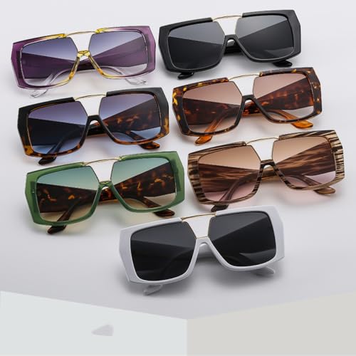 Lunettes de soleil carrées luxe vintage design surdimensionné finitions soignées pour homme
