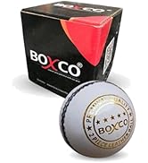 BOXCO Skyline Hand Stiched Four Piece Cricket Leather Ball for T20