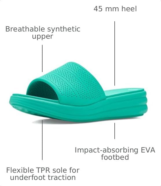 Image of Clarks Women's Drift Twist Cloudsteppers Wedge Sandal | Casual Sandals
