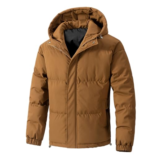 [YEOREO] ダウンジャケット メンズ コート 冬服 中綿ジャケット フード付き ゆったり無地 厚手 防寒 防風 暖か メンズ 大きいサイズ ダウンコート 通勤 通学 登山 アウトドア 男女兼用 アウター-zong-Lのサムネイル