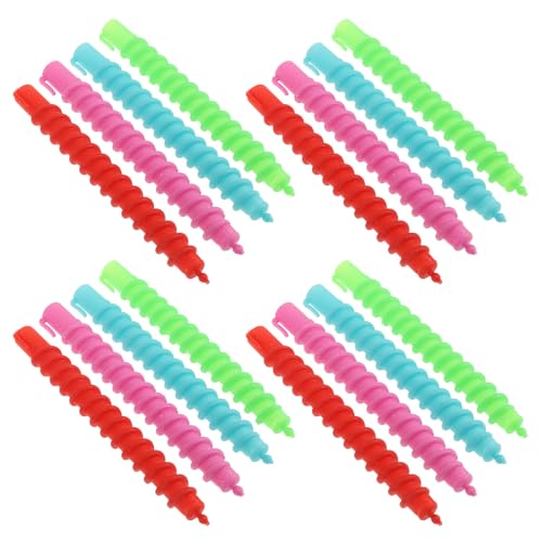 Bigoudis spirale en plastique 60pcs Abaodam colorés pour coiffage et permanente à la maison